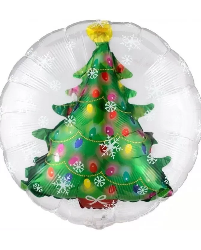 Palloncino Mylar Insider Con Albero Di Natale 60X60Cm>* Cheap