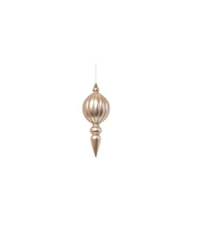 Pendente Di Vetro Tondo Con Punta 20Cm Rosa Per Albero Di Natale>ARPIMEX Best