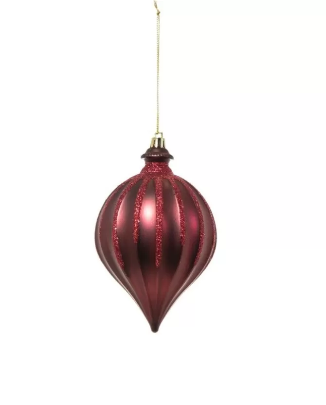 Pendente Tondo Di Vetro 15Cm Burgundy Per Albero Di Natale>ARPIMEX Clearance