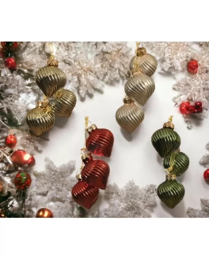 Pendenti Per Albero Di Natale 4 Colori Confezione 1 Tris>KAEMING Best Sale