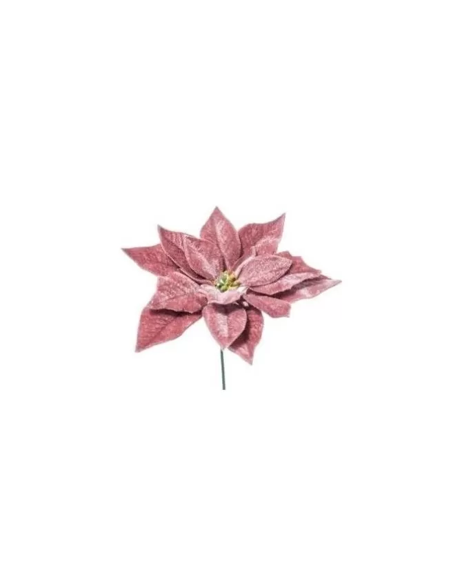 Pick Poinsettia Deluxe Velvet 19Cm Malva Per Decorazioni Natalizie>ARPIMEX Store