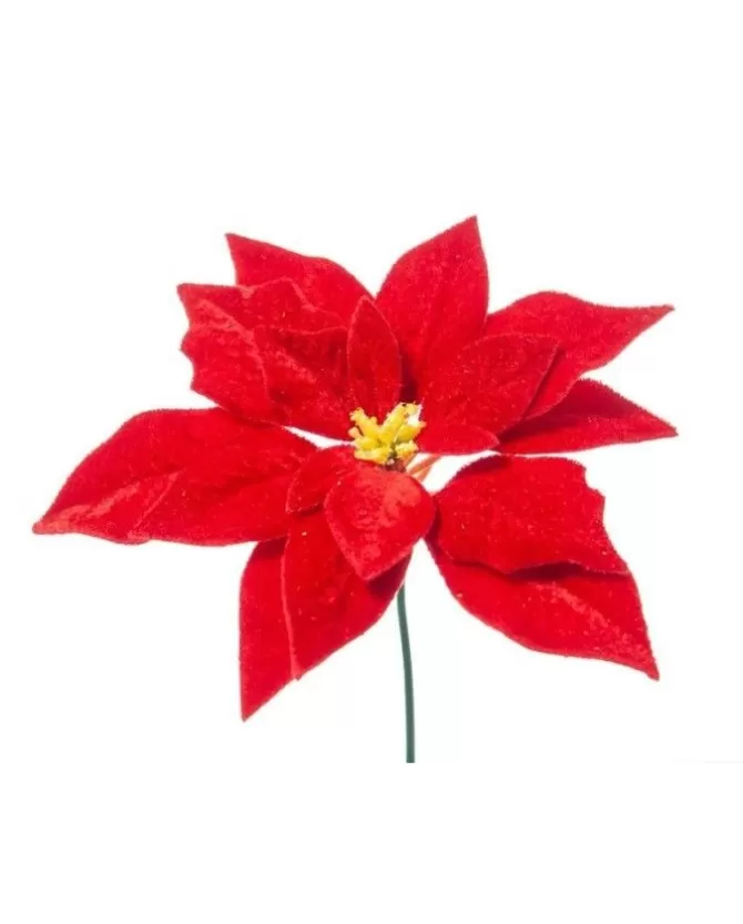 Pick Poinsettia Deluxe Velvet 19Cm Rosso Per Decorazioni Natalizie>ARPIMEX Clearance
