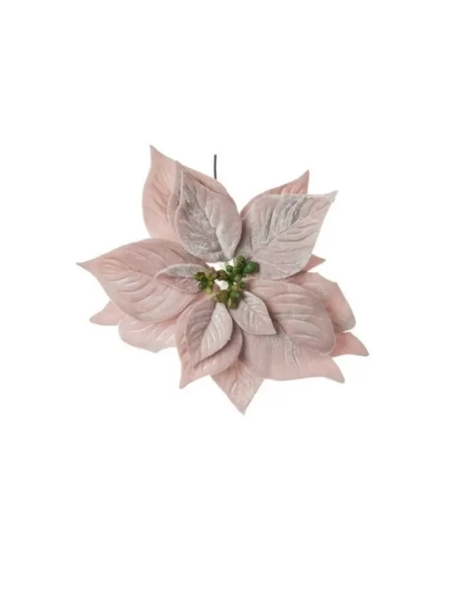 Pick Poinsettia Deluxe Velvet 20Cm Rosa Per Decorazioni Natalizie>ARPIMEX Shop