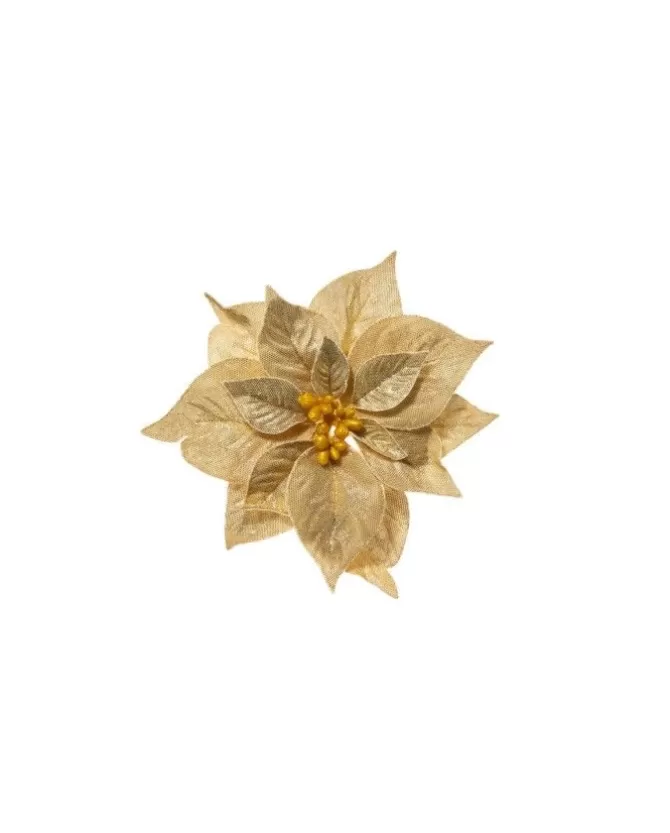 Pick Poinsettia Glamour 21Cm Oro Per Decorazioni Di Natale>ARPIMEX Best Sale