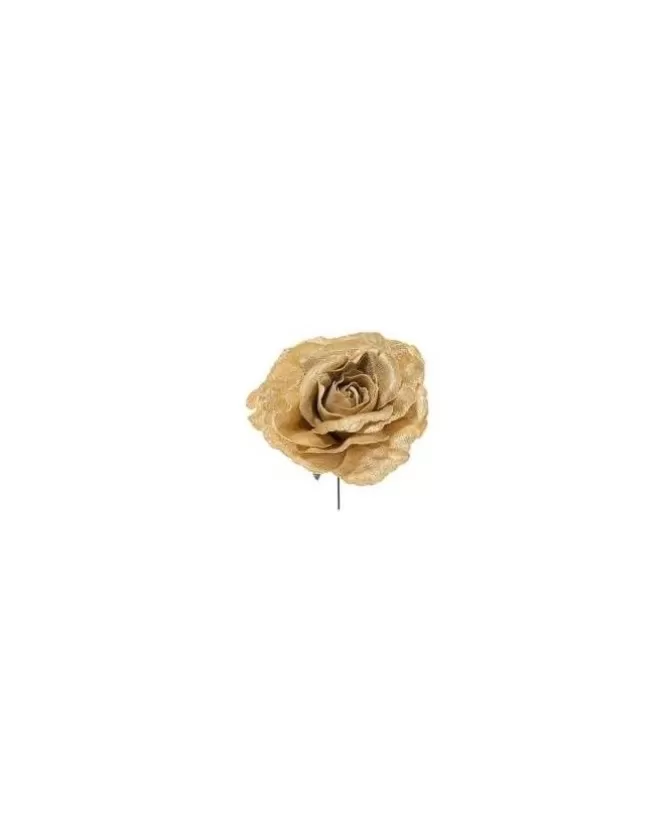 Pick Rosa Deluxe Glamour 17Cm Oro Per Decorazioni Di Natale>ARPIMEX Discount