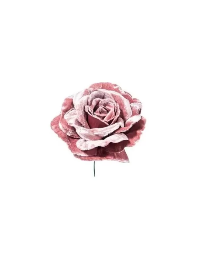 Pick Rosa Malva Deluxe Velvet In Pvc 17 Cm Rosa Per Decorazioni Natalizie>ARPIMEX Store