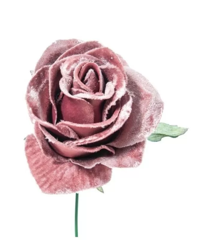 Pick Rosino Deluxe Velvet 16Cm Rosa Per Decorazioni Natalizie>ARPIMEX Hot