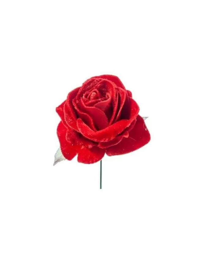 Pick Rosino Deluxe Velvet 16Cm Rosso Per Decorazioni Natalizie>ARPIMEX New