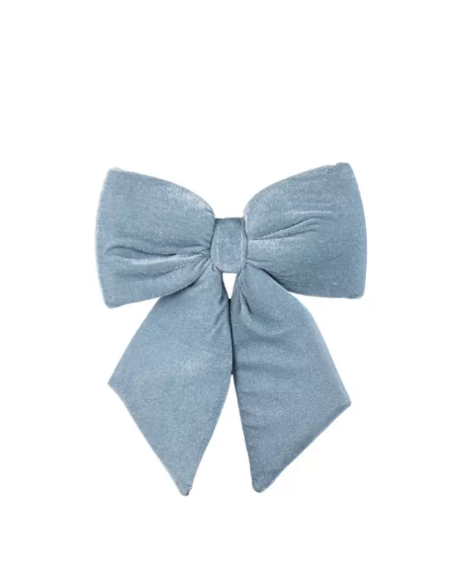 Puntale Fiocco Di Velluto Blu 13X15Cm Per Decorazione Albero Di Natale>ARPIMEX Flash Sale