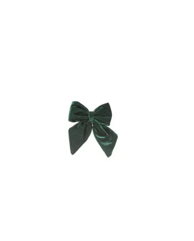 Puntale Fiocco Di Velluto Verde 13X15Cm Per Decorazione Albero Di Natale>ARPIMEX Sale