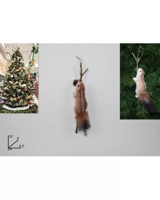 Scoiattolo Su Ramo 30Cm Per Albero Di Natale>DUE ESSE CHRISTMAS Online