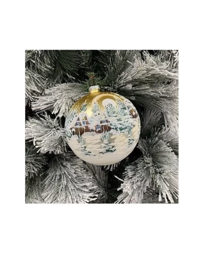Sfera Di Vetro Decorata A Mano 150Mm Per Albero Di Natale>* Cheap
