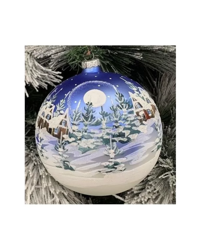 Sfera Di Vetro Decorata A Mano 150Mm Per Albero Di Natale>* Flash Sale