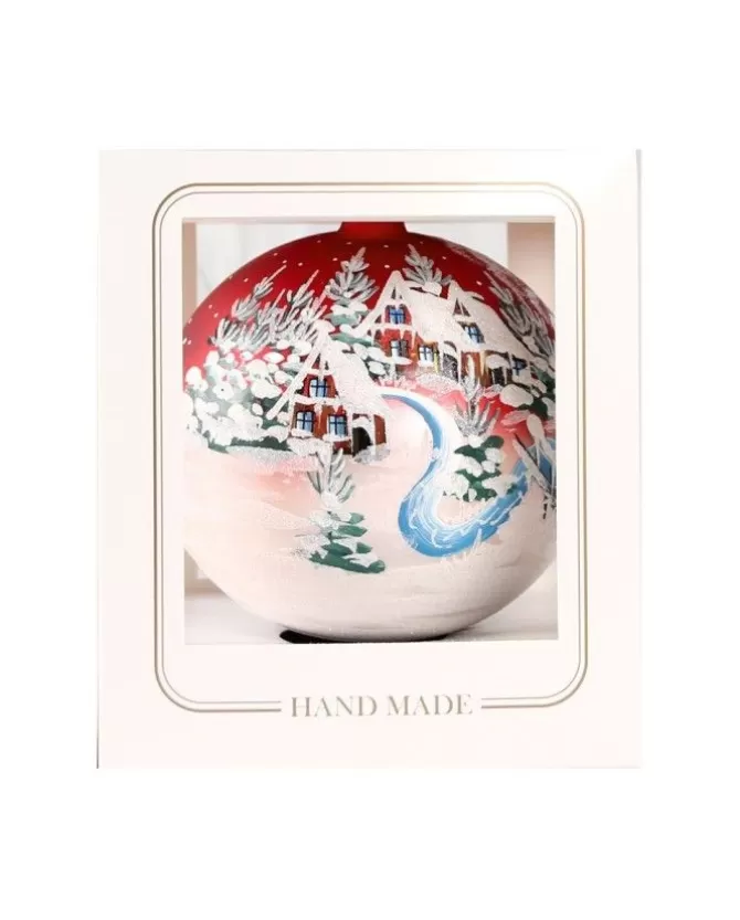 Sfera Di Vetro Decorata A Mano 150Mm Per Albero Di Natale>* Flash Sale