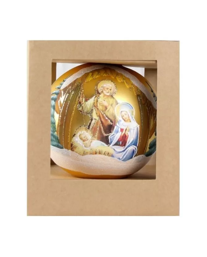 Sfera Di Vetro Decorata A Mano 150Mm Per Albero Di Natale>* Flash Sale