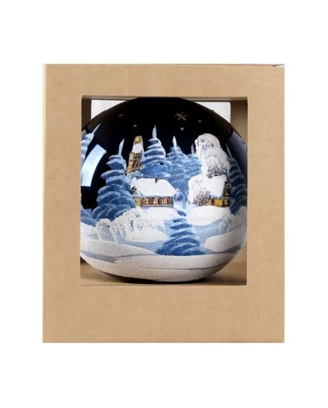 Sfera Di Vetro Decorata A Mano 150Mm Per Albero Di Natale>* Flash Sale