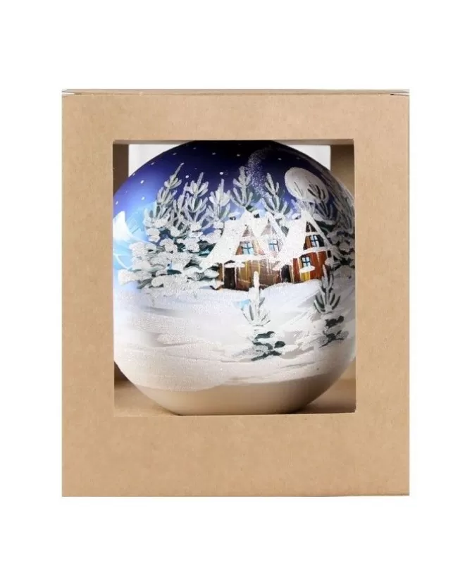 Sfera Di Vetro Decorata A Mano 150Mm Per Albero Di Natale>* Best Sale