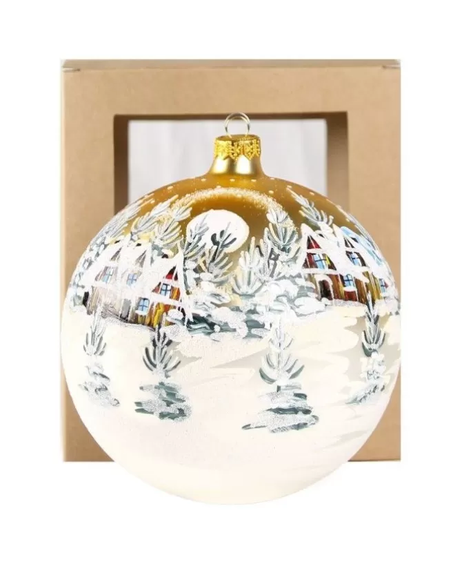 Sfera Di Vetro Decorata A Mano 150Mm Per Albero Di Natale>* Cheap