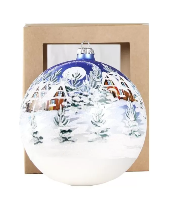 Sfera Di Vetro Decorata A Mano 150Mm Per Albero Di Natale>* Best Sale
