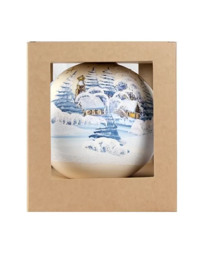 Sfera Di Vetro Decorata A Mano O150Mm Per Albero Di Natale>* Cheap