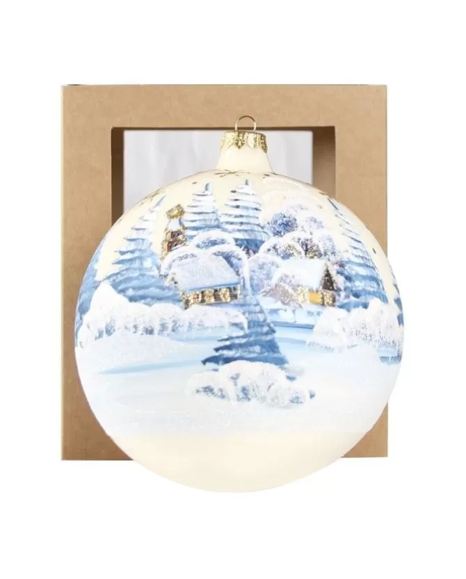 Sfera Di Vetro Decorata A Mano O150Mm Per Albero Di Natale>* Cheap