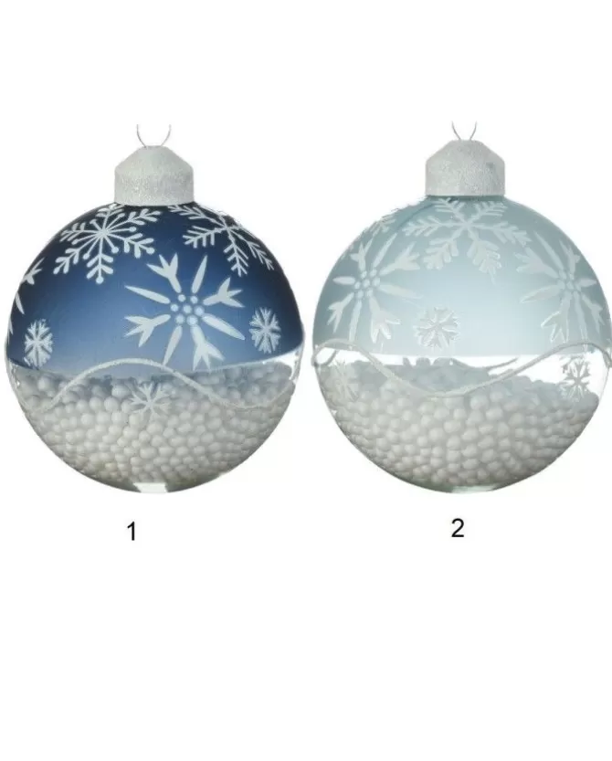 Sfera Pallina In Vetro Decorato Con Effetto Neve All'Interno 8 Cm>KAEMING Cheap