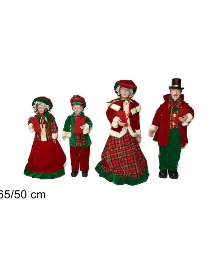 Statuine Coro Di Natale Famiglia 4 Pezzi 50/65Cm>DUE ESSE CHRISTMAS Online