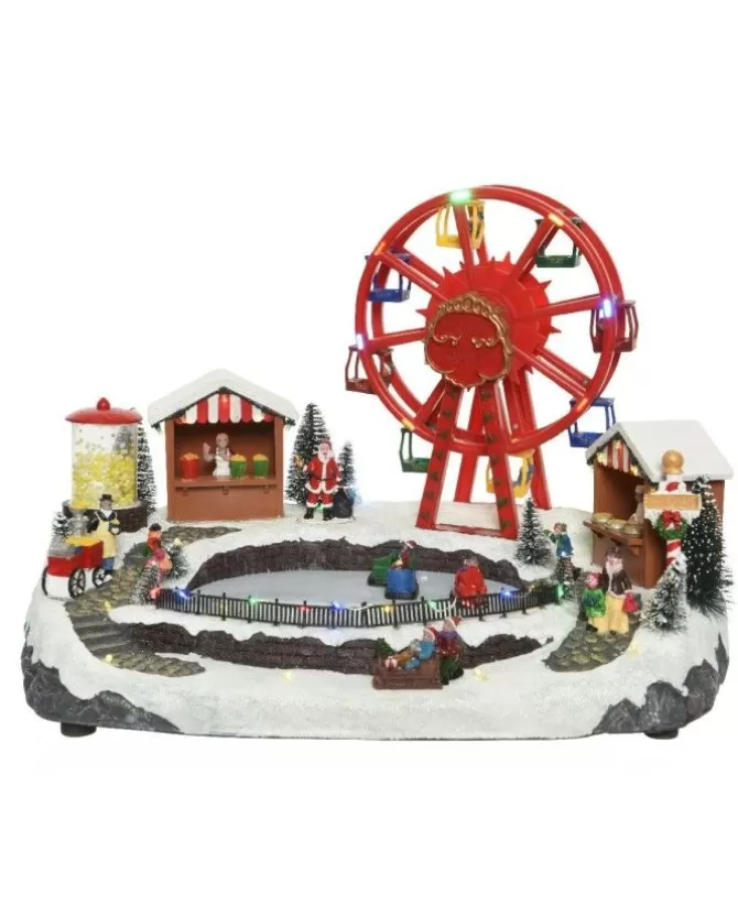 Villaggio Giostrina Lunapark Con Ruota Panoramica E Pista Di Pattiinaggio>* Shop