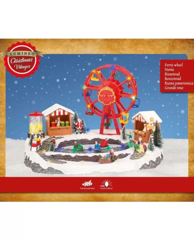 Villaggio Giostrina Lunapark Con Ruota Panoramica E Pista Di Pattiinaggio>* Shop