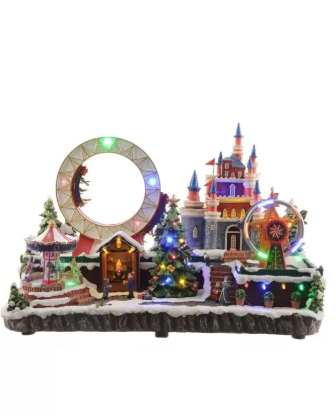 Villaggio Giostrina Lunapark Led Lun.25Cm X Lar.50Cm X Alt.33Cm Multi>KAEMING Cheap