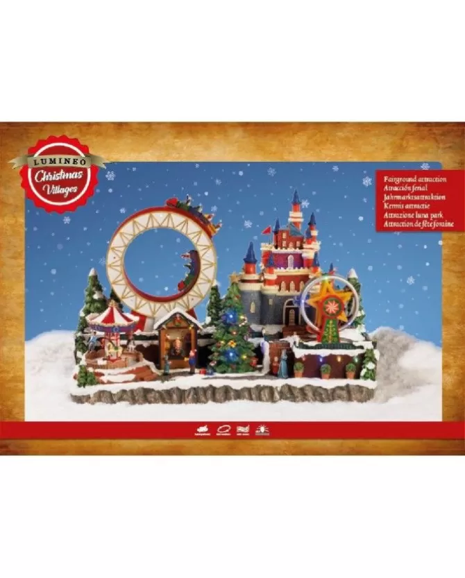 Villaggio Giostrina Lunapark Led Lun.25Cm X Lar.50Cm X Alt.33Cm Multi>KAEMING Cheap