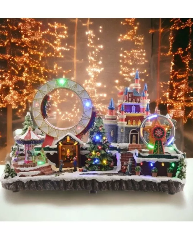 Villaggio Giostrina Lunapark Led Lun.25Cm X Lar.50Cm X Alt.33Cm Multi>KAEMING Cheap