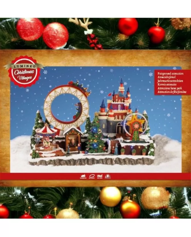 Villaggio Giostrina Lunapark Led Lun.25Cm X Lar.50Cm X Alt.33Cm Multi>KAEMING Cheap